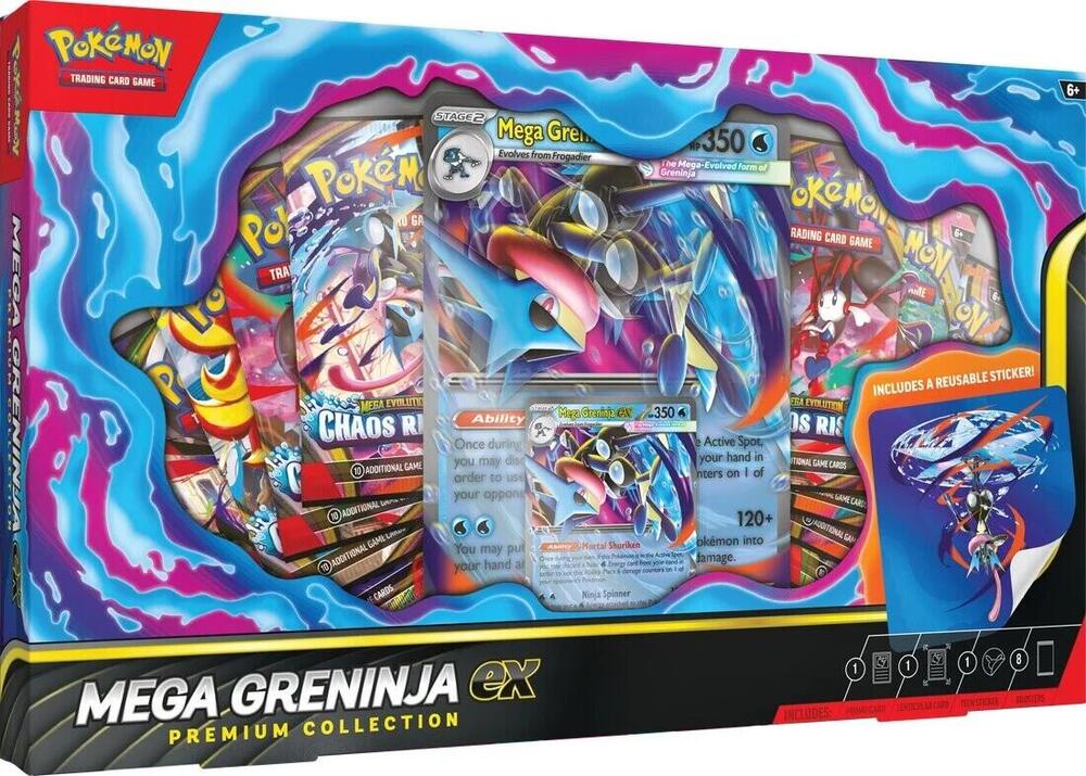 Pokémon Mega Greninja ex Premium Collection 6 Box Case – Montasy