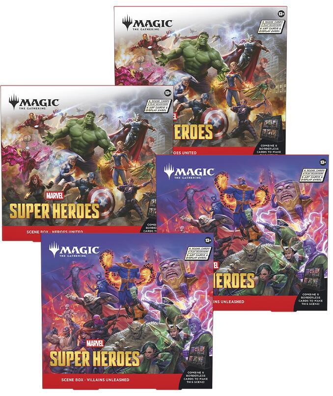 MTG Marvel Super Heroes Scene 4 Box Case – Montasy Comics NYC