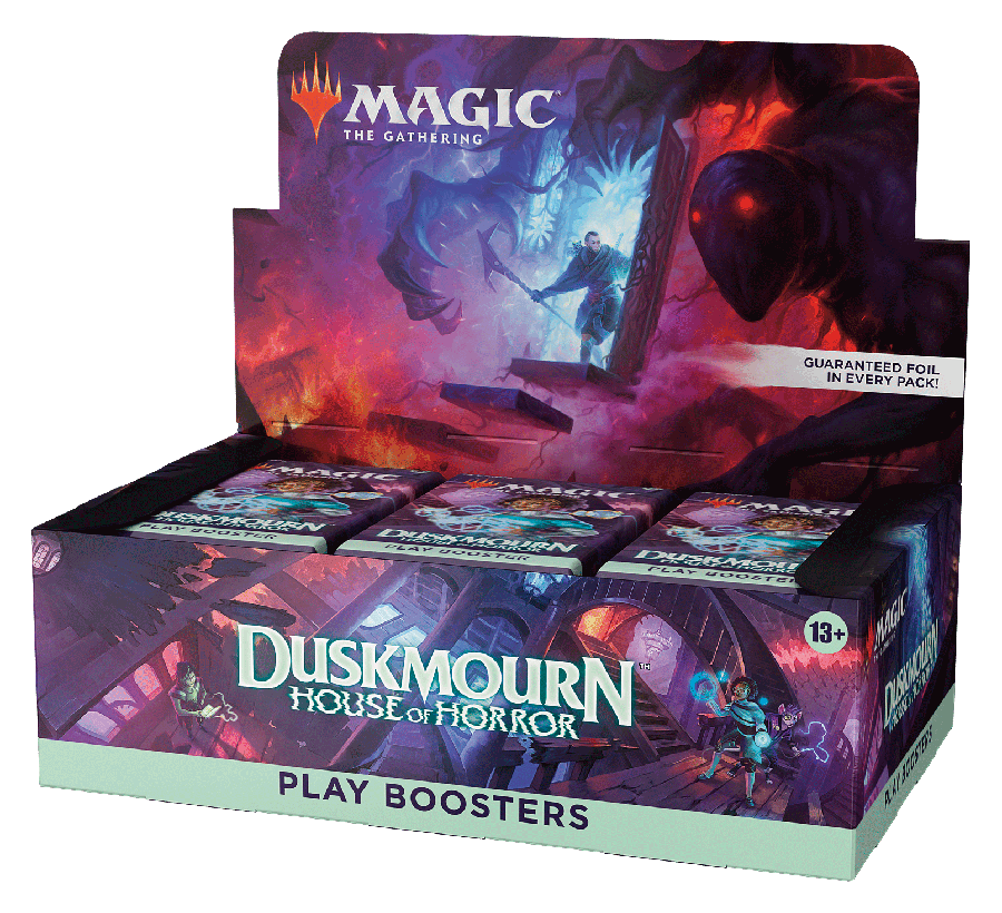 booster box mtg MTG Duskmourn: House of Horror Play Booster Box – Montasy Comics NYC